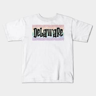 LGBTQ PRIDE USA DELAWARE Kids T-Shirt